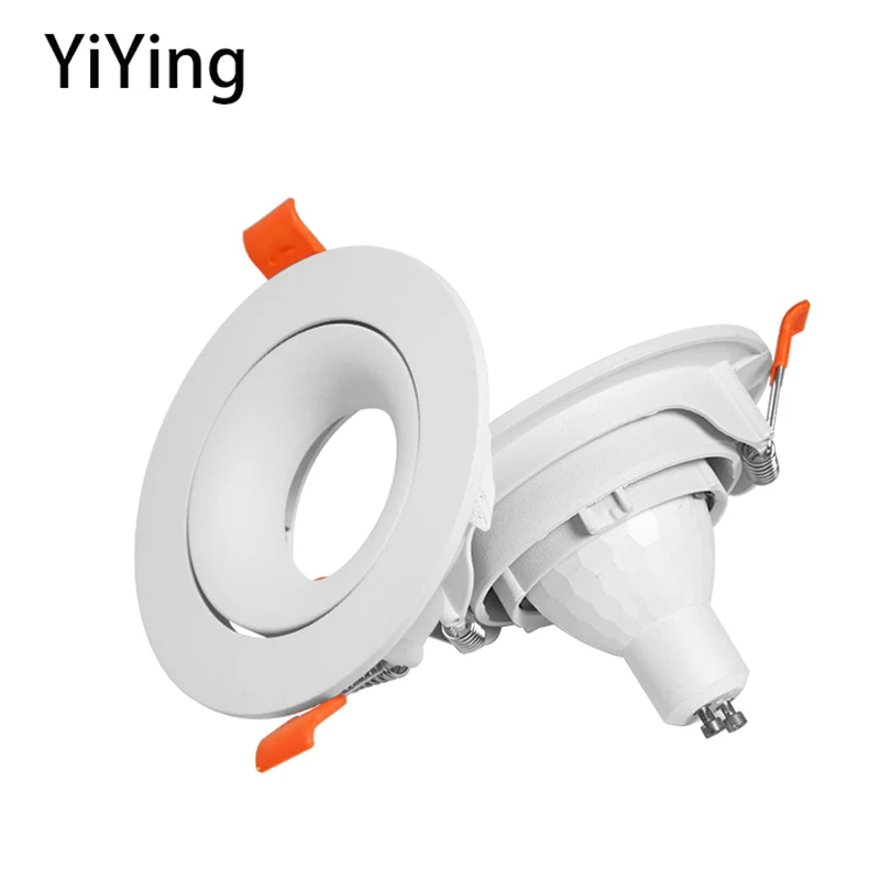 

YiYing Led Downlight GU10 Spotlights Recessed Round Ceiling Lamp Adjustable Angle 7W Focos For Living Room Home Indoor Lighting