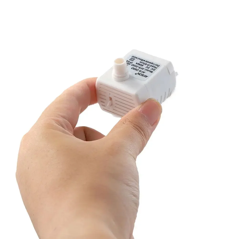 Фото Мини-погружной насос 200 л/ч, 2 Вт, USB DC 5 В, диспенсер для воды для домашних животных, ультра-тихий водяной насос DR-DC160, насосы для воды, бесщеточный двигатель Y9B8 №4