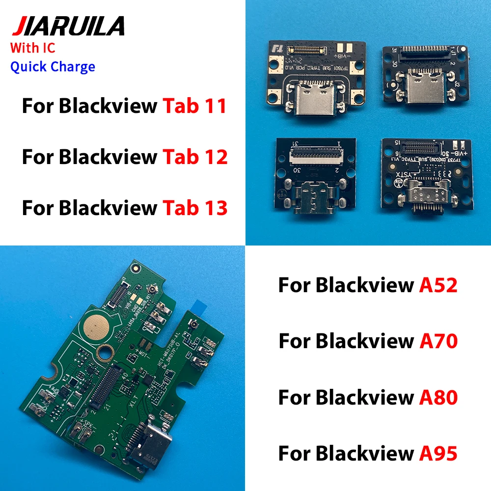 Фото Плата разъема USB Micro для зарядки (гибкий шлейф) для Blackview A52, A70, A80, A92, Mage 1, Oscal C80, Tiger 12, Tab 11, 12, 13, Oukitel C35 №2