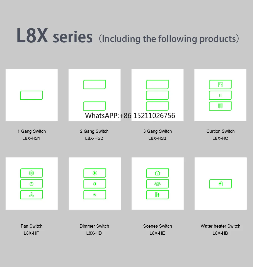 2024 никогда не автономный Lanbon домашняя Автоматизация Wi-Fi сетчатый переключатель