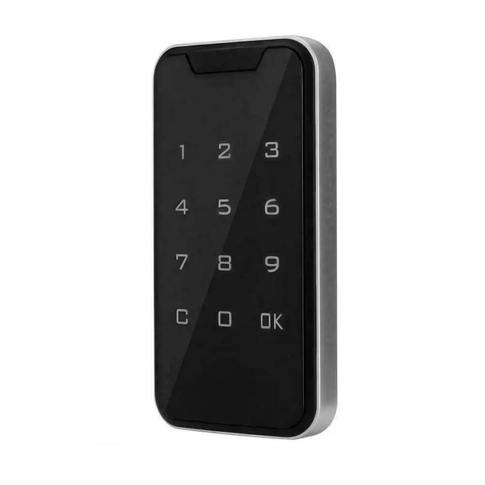 

Door Protection Code Password Lock Zinc Alloy Wardrobes TouchScreen Cabinet Anti Theft Safety Electronic Digital Smart Drawers