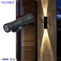 outdoor led wall lamp 3w waterproof ip65 garden up and down light aluminum porch sconce lighting 12v 24v indoor stair wall light