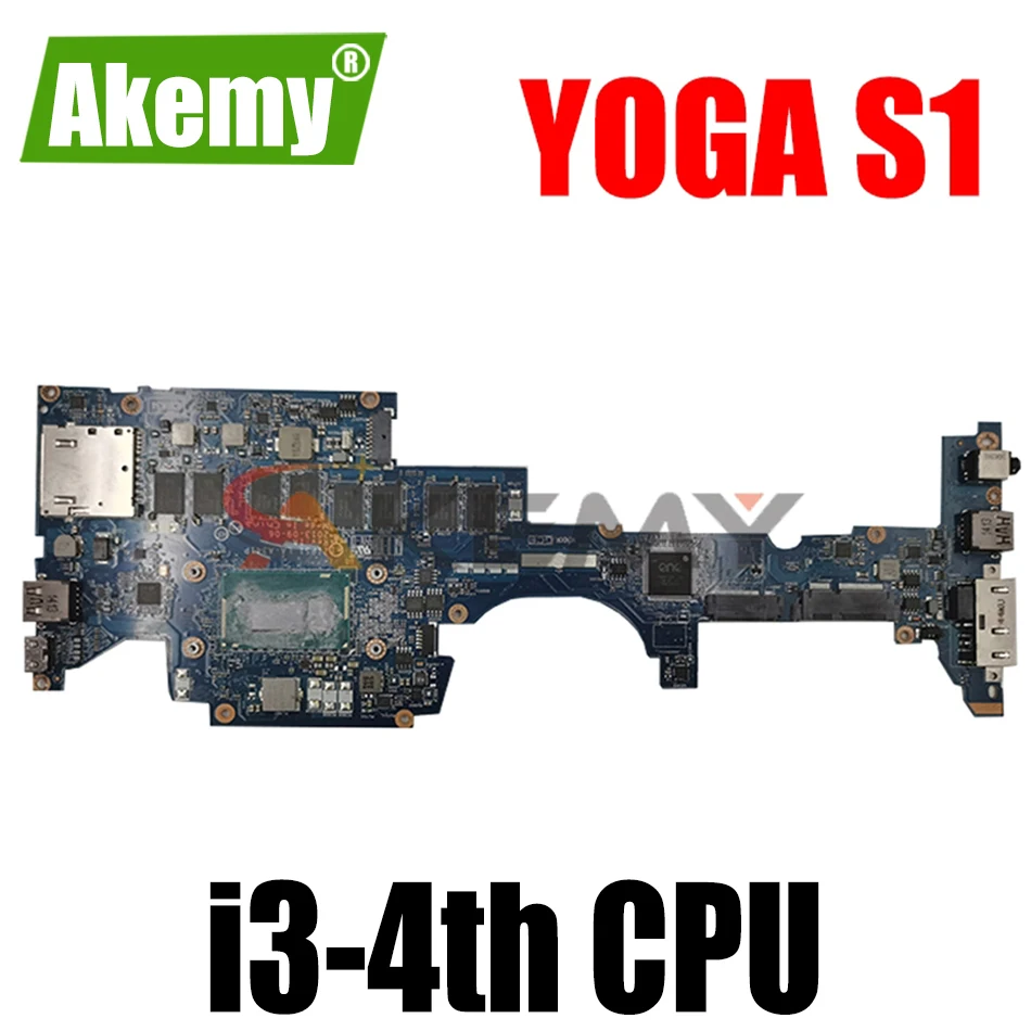 ZIPS1 LA-A341P для Lenovo ThinkPad YOGA S1 материнская плата ноутбука с процессором I3-4th 4G-RAM