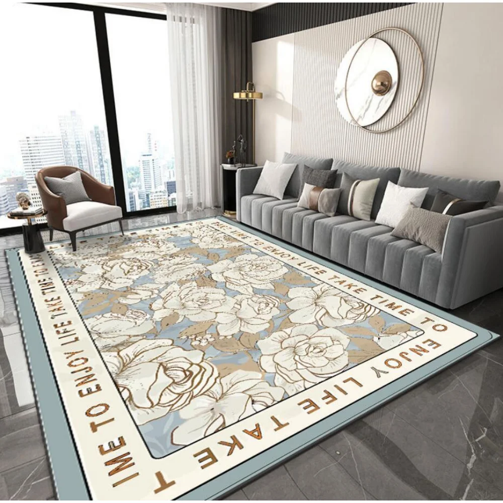 

Household Large Area Carpet Living Room Luxury High-end New Tea Table Carpet Dirt Resistant Ins Style Sofa Simple Style Carpet