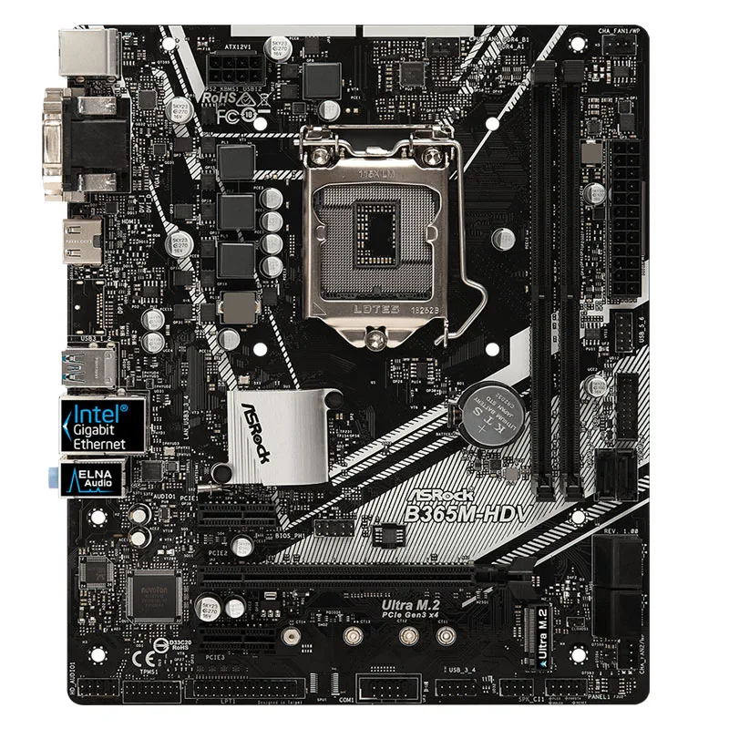 

Used Asrock B365M-HDV Desktop Intel B365 B365M DDR4 Motherboard LGA 1151 i7/i5/i3 USB3.0 SATA3