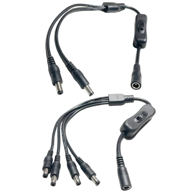 

Splitter Adapter Cord 1 Female to 2 Male/4 Male DCPower Supply Splitter Cable P9JB