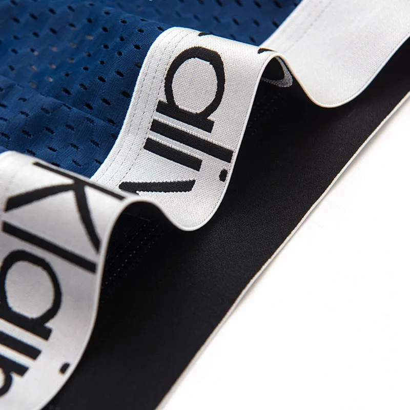 4PCS/Lot Mesh Hole Mens Underwear Boxers for Men Boxershorts Man Pantis Homme Sexy Underpants Panties Breathable Comfortable