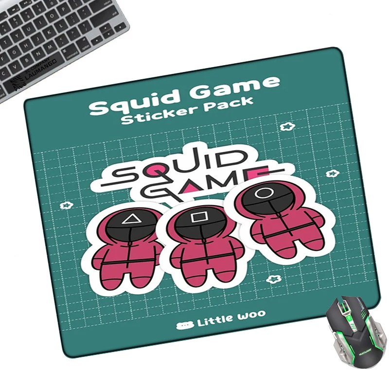 

Игровой коврик для ноутбука Kawaii Mausepad, Настольный коврик, персонализированный коврик для мыши, мини-компьютер, игровые коврики для кальмаров...