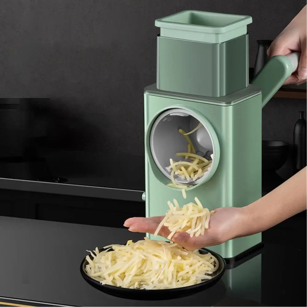 

Vegetable Chopper Cheese Grater Manual Fruit Vegetable Grater CutterRotating Strong Suction Base Cheese Crusher Kitchen Tools