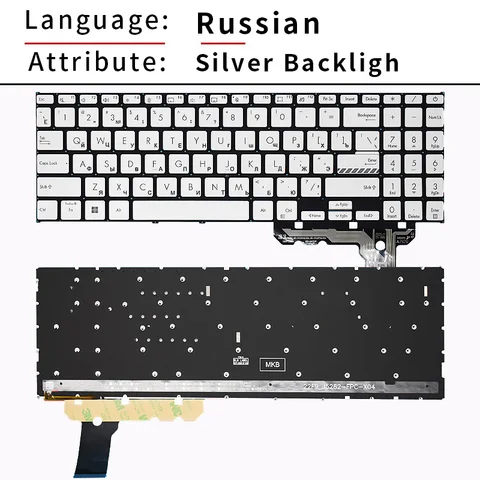 Сменная русская клавиатура для ASUS Vivobook 16X K3605