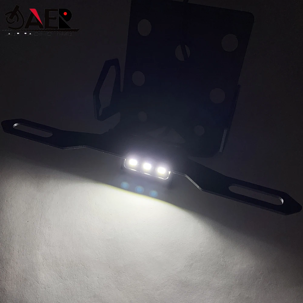 Кронштейн для номерного знака мотоцикла с подсветкой Suzuki Gixxer SF250 2019 2020 2021