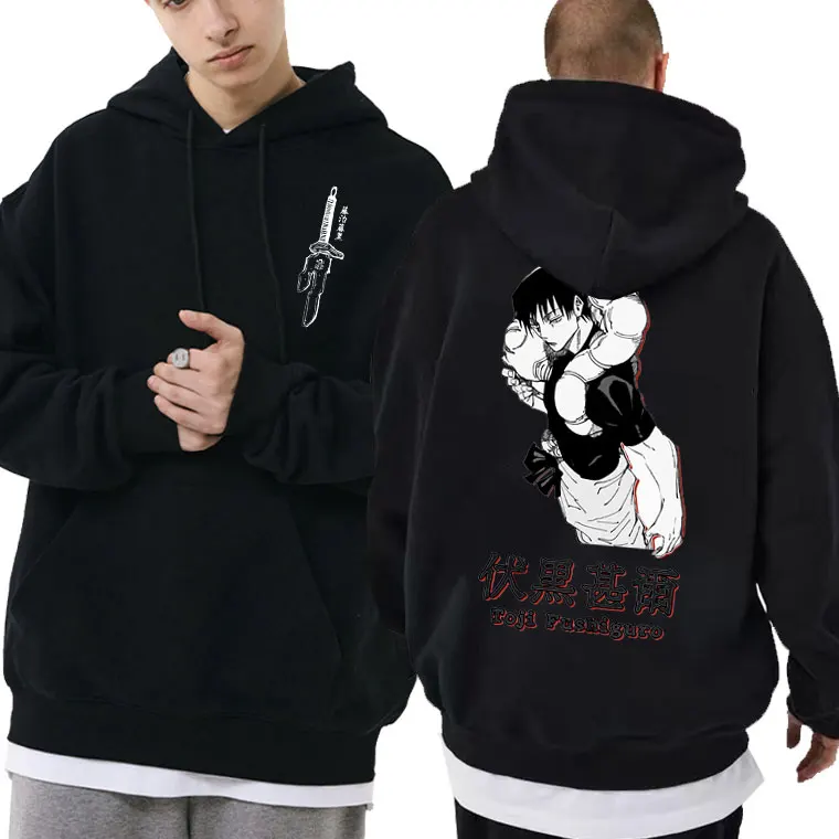 

Anime Jujutsu Kaisen Fushiguro Toji Graphic Print Hoodie Men Women's Manga Oversized Sweatshirt Streetwear Male Casual Hoodies