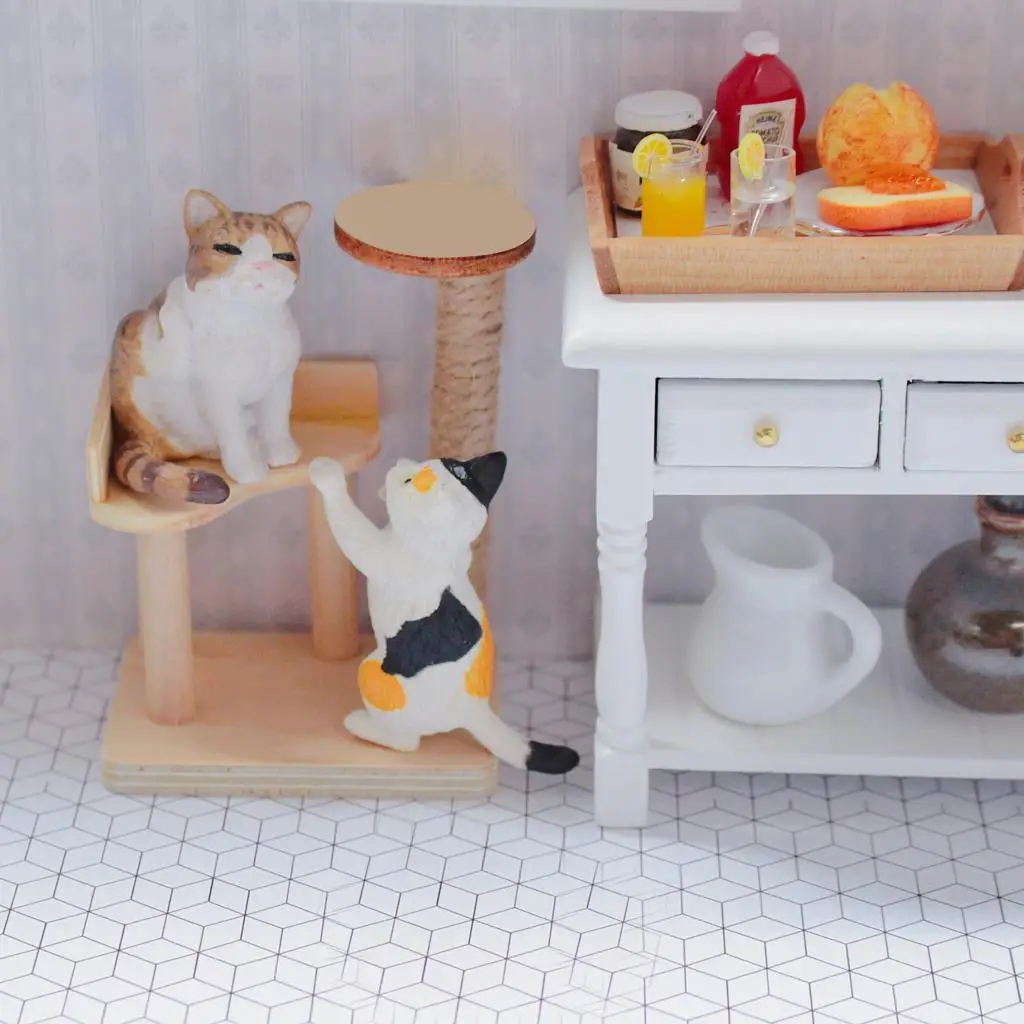 

1:12 Dollhouse Mini Kitten Climbing Doll House Furniture