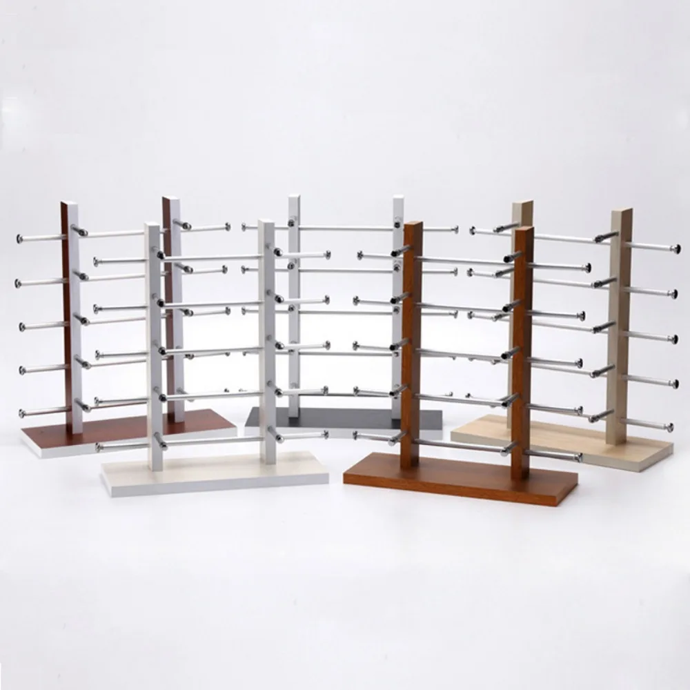 

Detachable Displaying Showcase Sunglass Holder Rack Wood Display Stand Eyeglasses Organizer Shelf Glasses Frame Tray