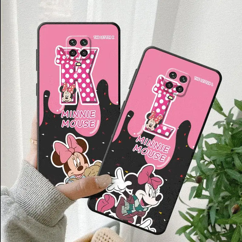 Чехол для телефона Disney Minnie Pink Letters G-L Xiaomi Redmi Note 7 8 T S 10 11 12 Pro Note12ProPlus 13 Note13ProPlus