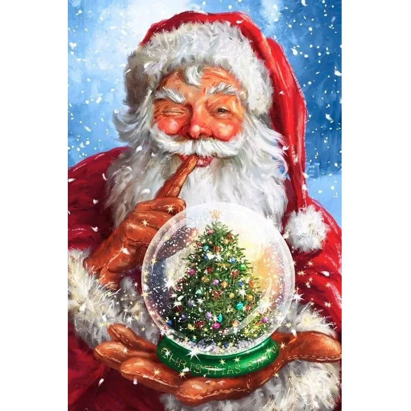 

Sunature Diamond Painting Art Full Square Round Santa Diamond Painting Kits