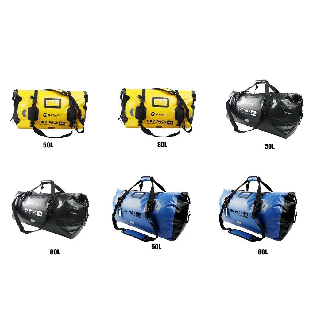 

Waterproof And Durable Motorcycle Rear Seat Bag - Long-distance Cycling And Is Multifunctional And Widely Used PVC yellow 80L