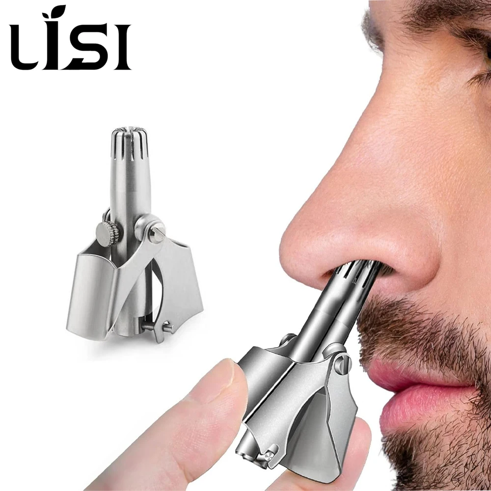 LISI Washable Portable Manual Nose Hair Trimmer for Men & Women Waterproof Stainless Steel Ear Hair 