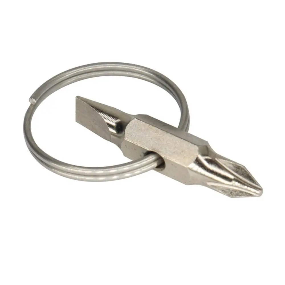 

Портативный брелок для ключей, отвертка, многофункциональный инструмент для ремонта, шлицевая отвертка Phillips, карманный гаджет, инструменты для удаления винтов