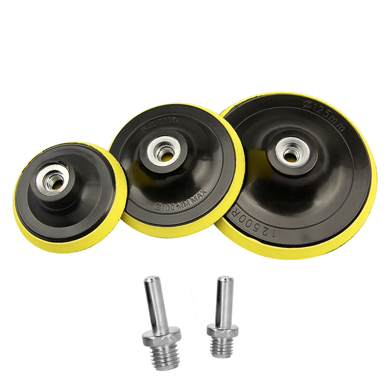 3-5 Inch Backing Pad Car Polisher Bonnet Angle Grinder Wheel Sander Disc Auto Polishing Machine Tool Self-adhesive Backing Pad