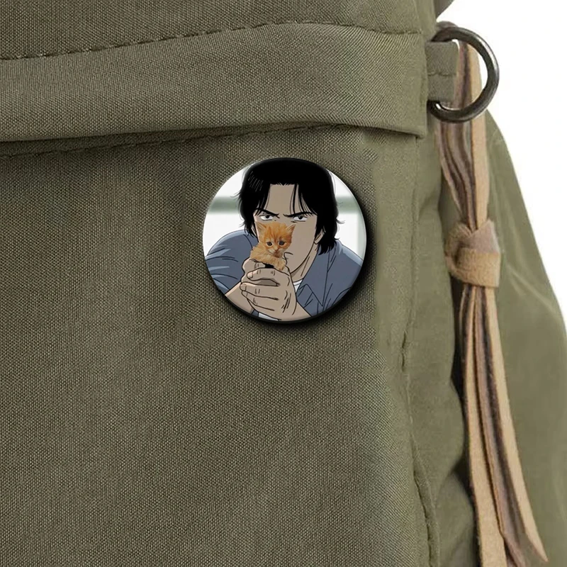 Фото Мягкий значок-пин с персонажами манги Johan Liebert, Tenma Kenzo, Monster Anime, брошь, украшение для сумки, аксессуары, подарки для фанатов и друзей №5