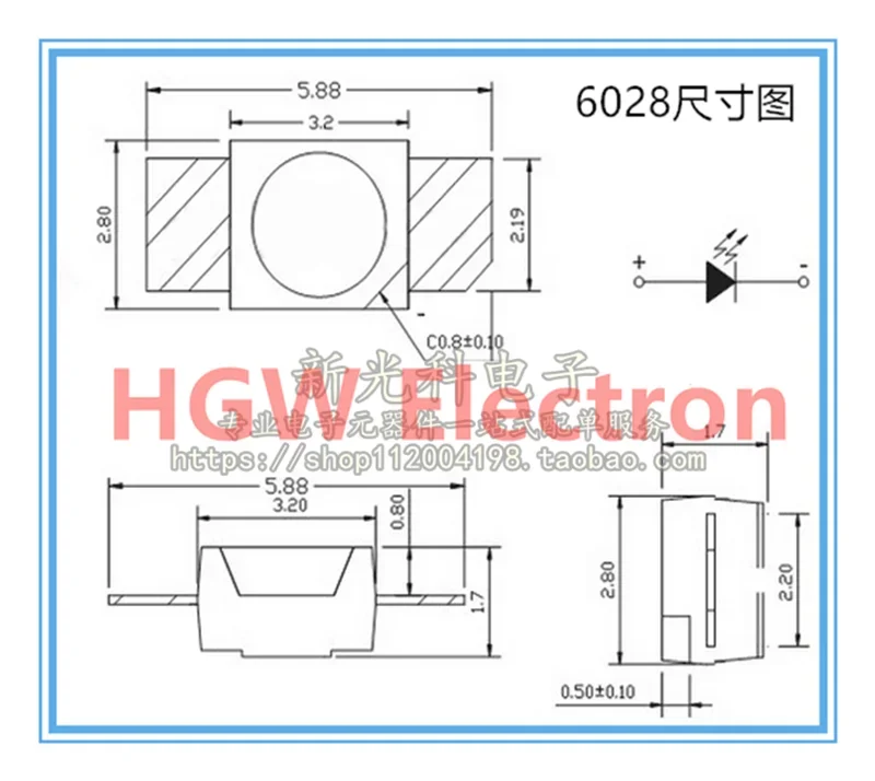 110 шт. 3528/6028 Φ Красная Зеленая желтая синяя белая голубая специально для