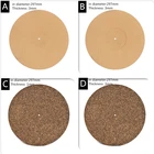 Пробковый резиновый проигрыватель, коврик для платформы, антистатический коврик для виниловой пластины 12 дюймов LP