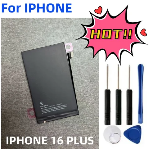 ЗДОРОВЬЕ 100% аккумулятор для iPhone 16 16 Pro 16 Pro Max 16 Plus Сменные аккумуляторы + инструменты