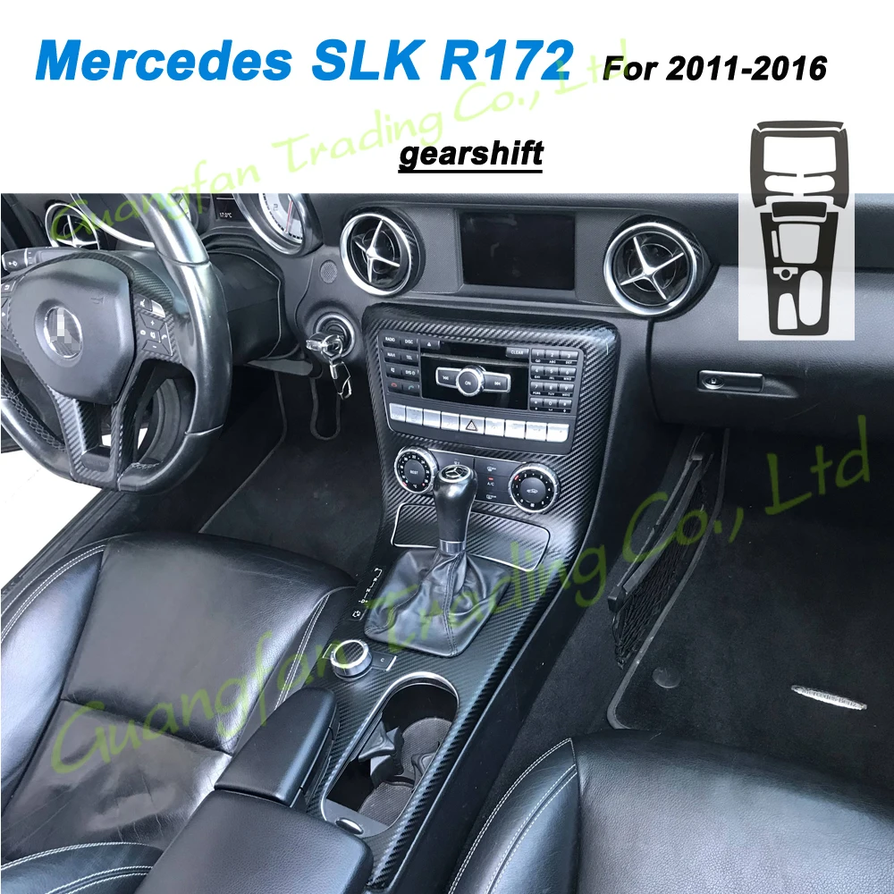Для Mercedes SLK R172 2011-2016 Стайлинг автомобиля 3D/5D углеродное волокно интерьер автомобиля центральная консоль изменение цвета молдинг наклейки