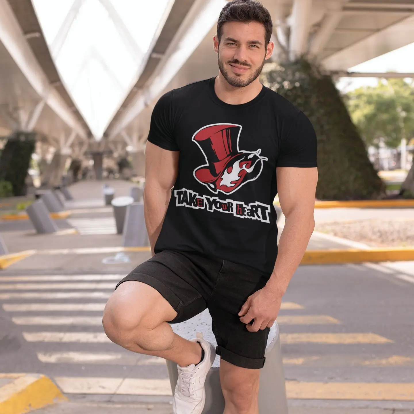 Футболка Persona 5 мужская с принтом хлопок короткий рукав развлечение на пляже 5xl |