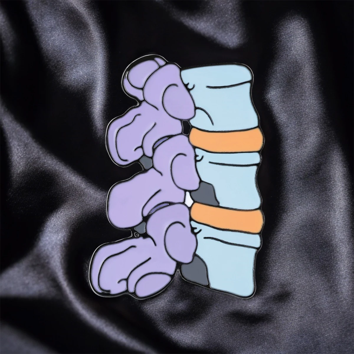 Catuni милые ортопедические кости эмалированные булавки брошь красочный