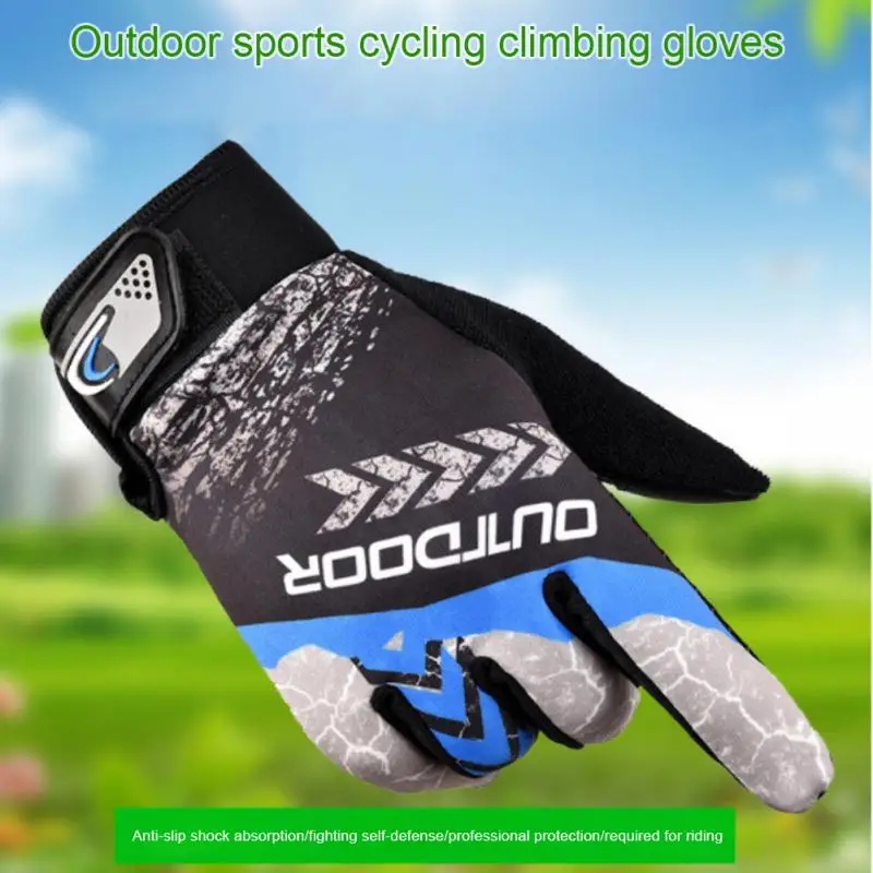 

Sports Cycling Gloves Unisex MTB Road Bicycle Racing Full Finger Gloves Touchscreen Anti-slip Outdoor Climbing Hiking Equipment