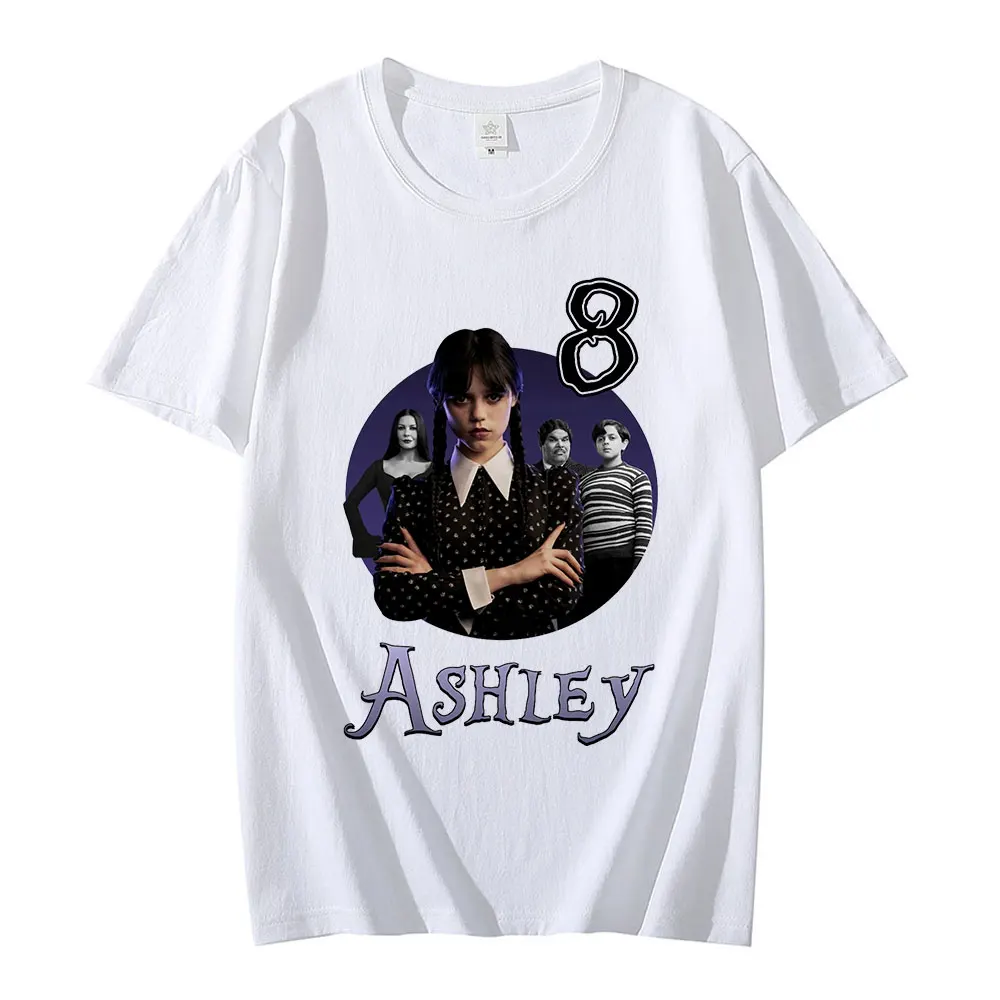 

Wednesday Addams T-shirt Man Gothic Vintage Harajuku Streetwear Aesthetic Graphic T-shirts 100% Cotton EU Size Tops