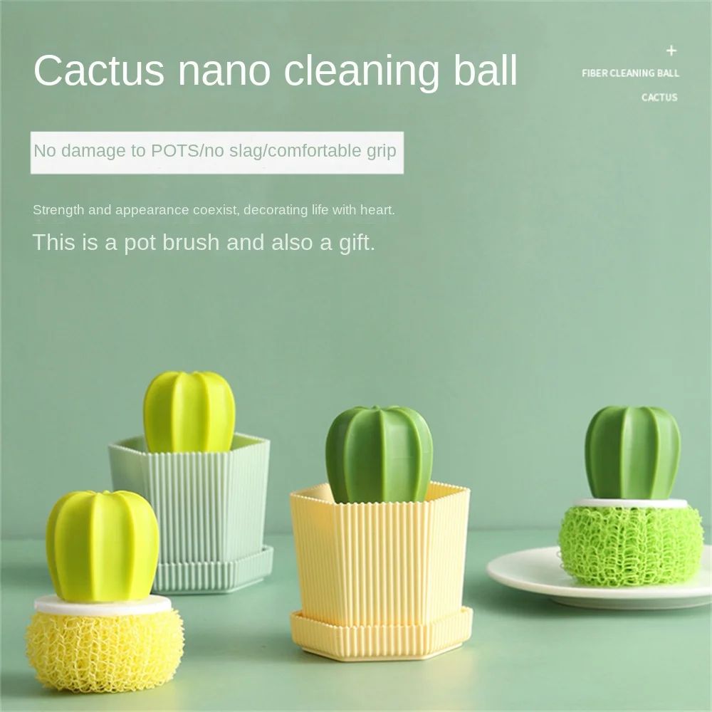 

Plastic Kitchen Cutlery Cleaner Dishwashing Brush Handheld Cleaning Wire Ball Portable Cleaning Brushes Household Cleaning Tools