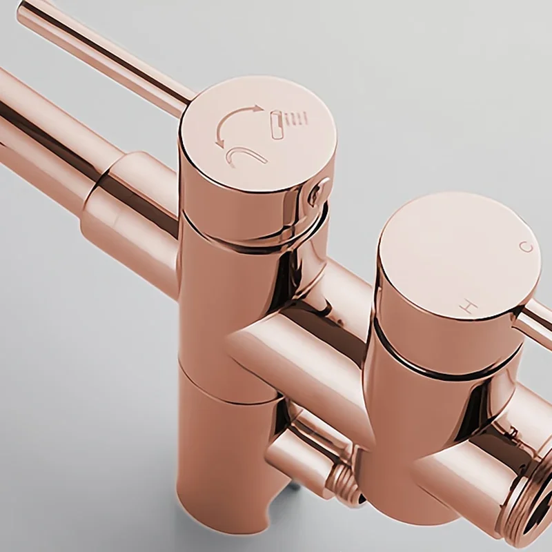 Напольный смеситель для ванны водопроводный кран из латуни две ручки крепление