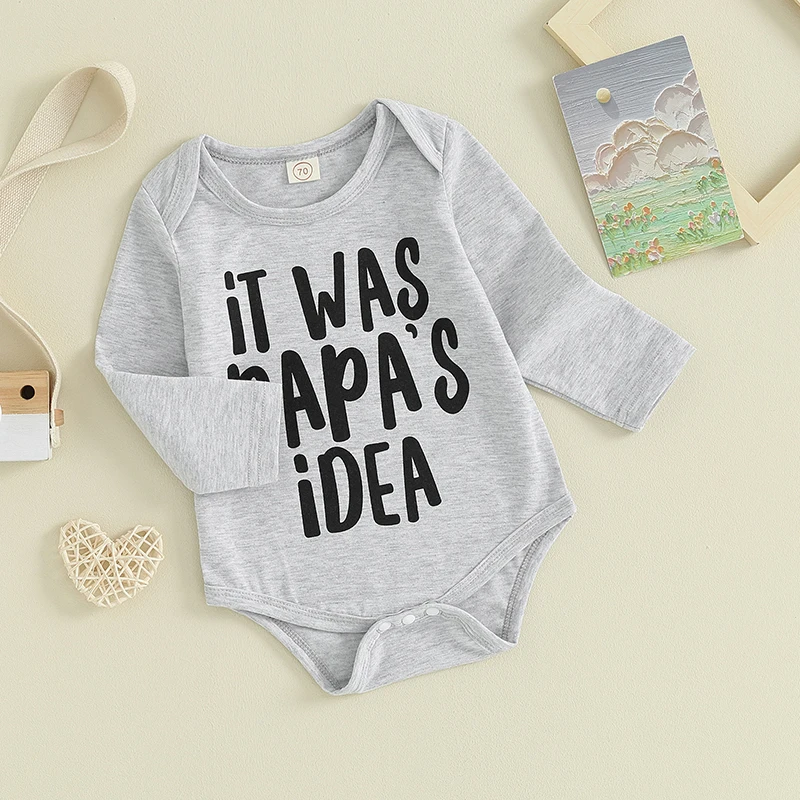 

Боди с длинным рукавом и надписью для новорожденных