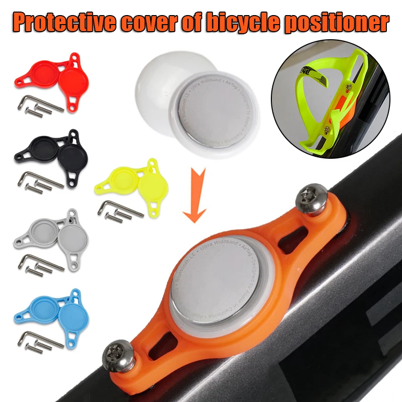 

For AirTag Bike Mount Locator Protective Cover Anti-Theft Universal Bicycle Holder Tracker Positioner Covers Cycling Accessories
