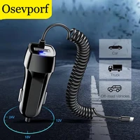 universal car charger with cable phone micro usb type c fast charger universal for huawei p40 p30 pro lite xiaomi redmi note 9s