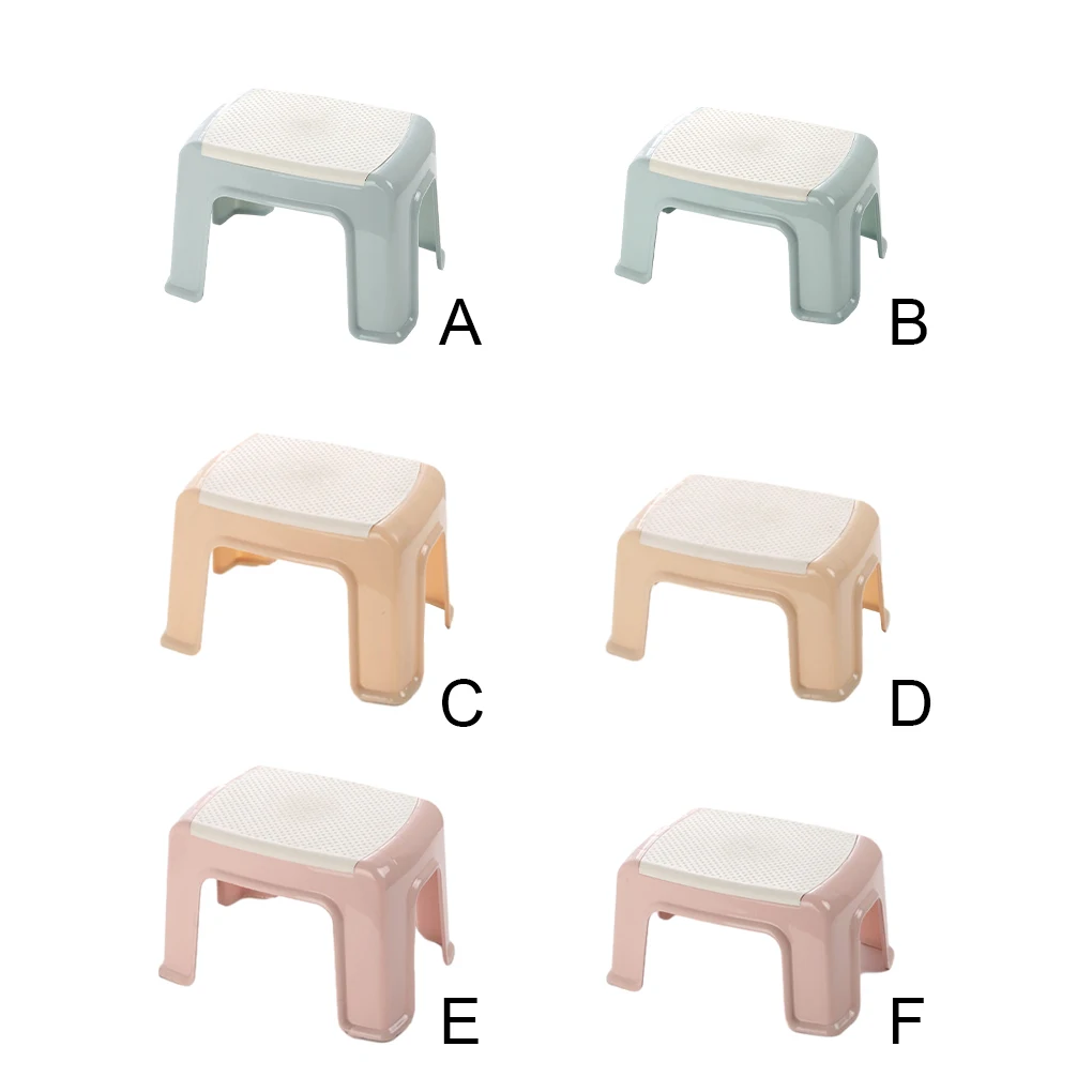 Plastic Step Stool Nordic Style Thick Adults Children Shoe Changing Home Furniture Bench for Bathroom Bedroom Toilet