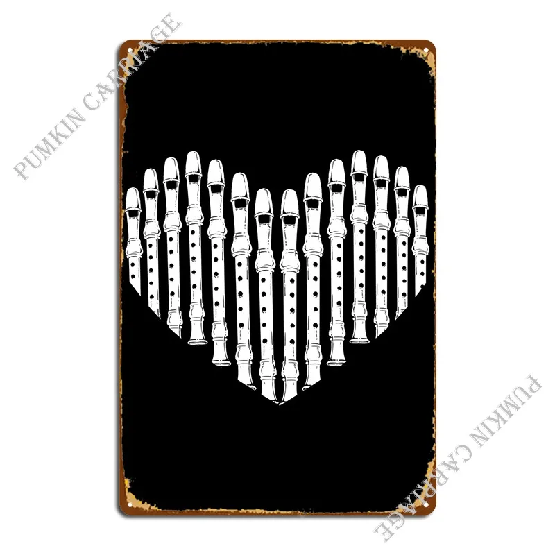 

Flte Blockflte Herz Flt металлический знак настенный кинотеатр Настенный декор персонаж создание оловянного знака постер