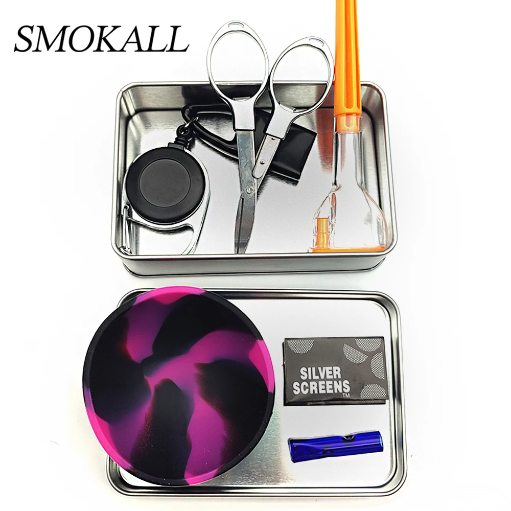 

1Set Rolling Paper Tool Smoking Accessories Lighter Holder Tobacco Bowl Mouthpiece Scissors Filter Screen For Pipe Grinder weed