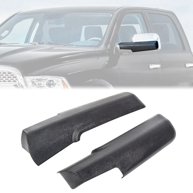 

2PCS Side Trailer Tow Mirror Front Arm Cover Cap Lid 68263392AA 68263393AA For RAM 1500 2500 3500 Left+Right