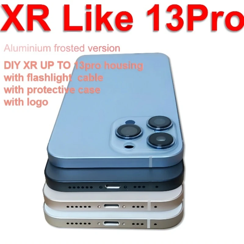 

DIY XR to 13 Pro задняя крышка аккумулятора корпус для iPhone XR как iPhone 13 Pro, XR to 12 Pro, XR upto iPhone 13 Pro Корпус