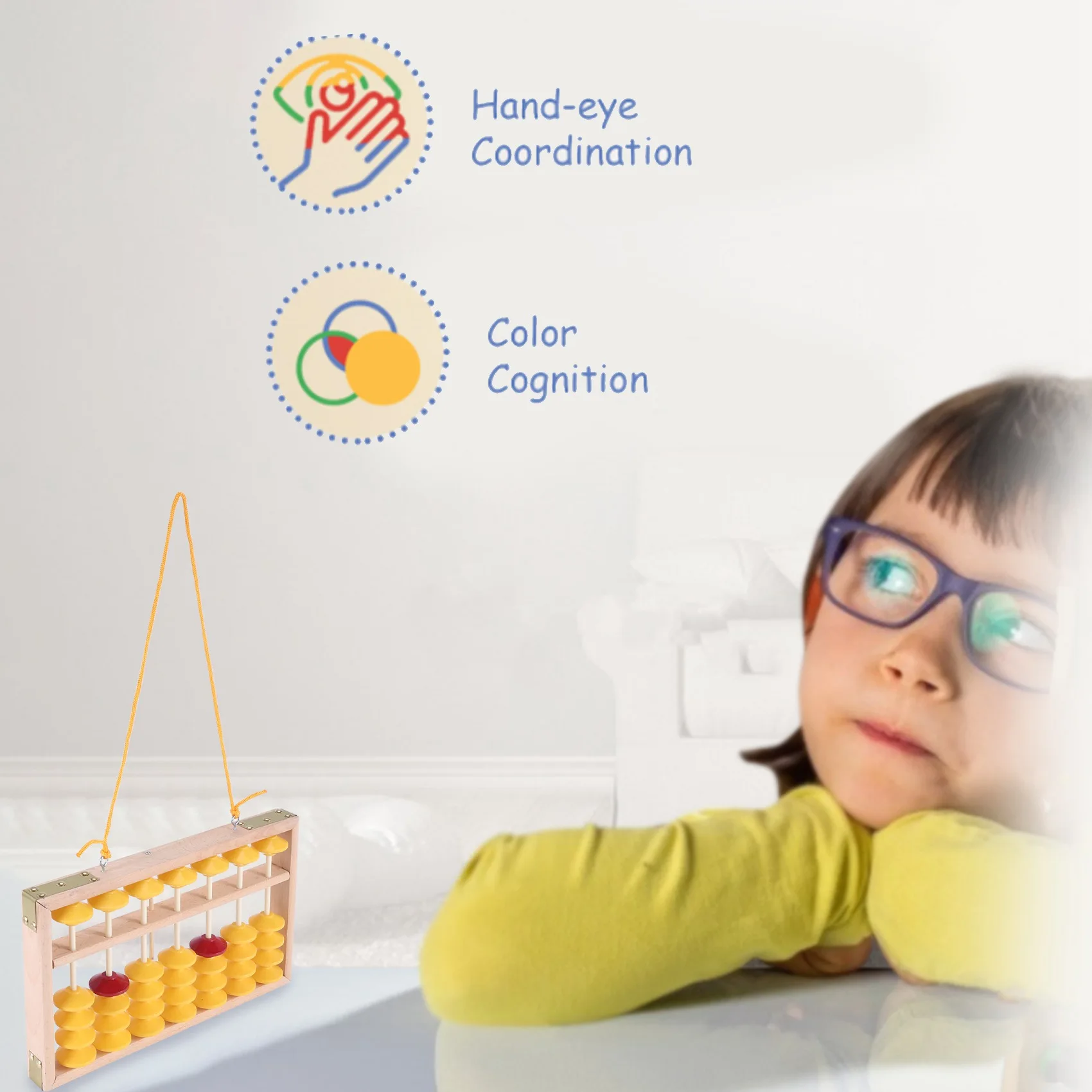 7-колонковый нескользящий Подвесной деревянный Abacus Chinese Soroban учебный инструмент