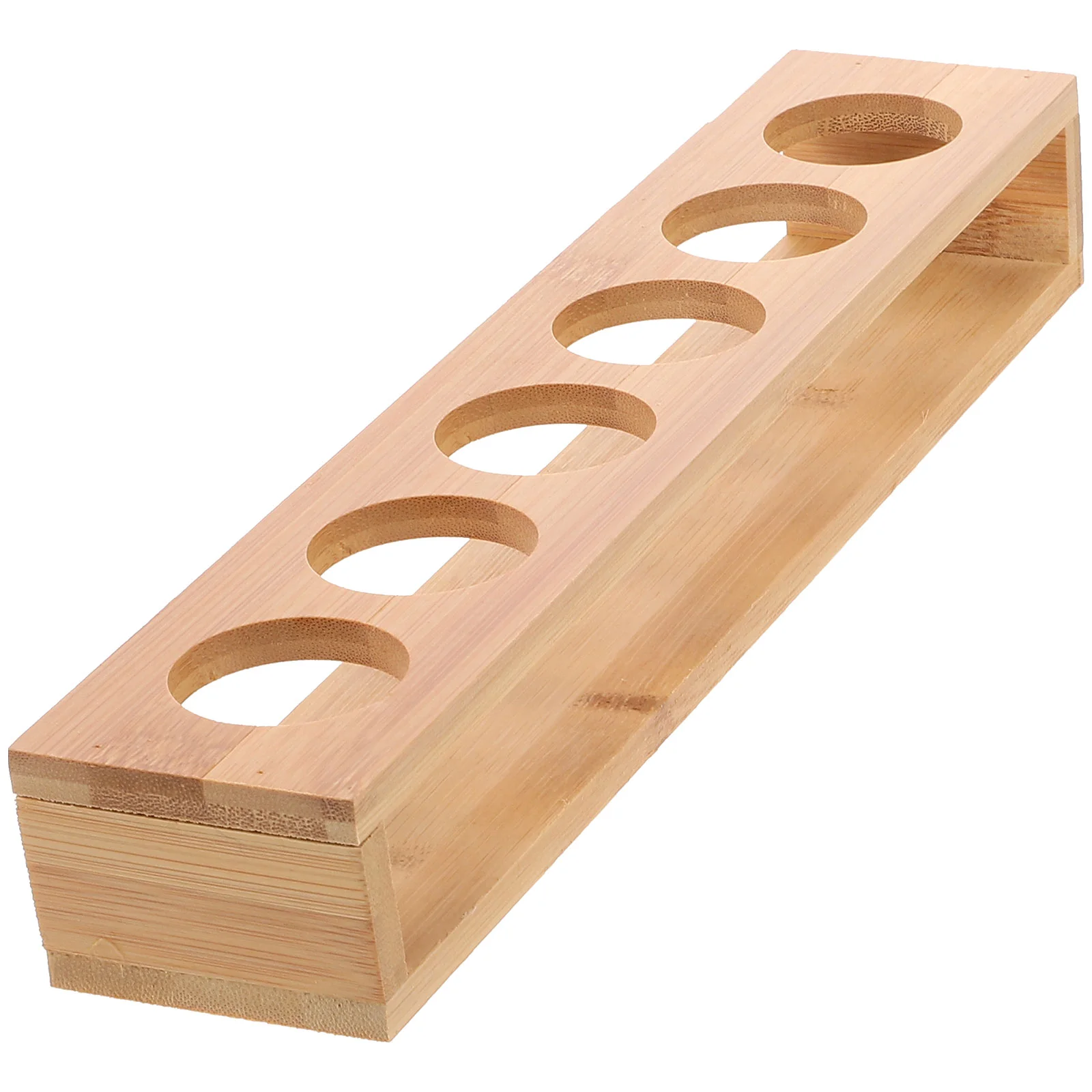 

Whiskey Glasses Tray Shot Display Rack Wooden Serving Bullet Cup Holder Organizer Stand