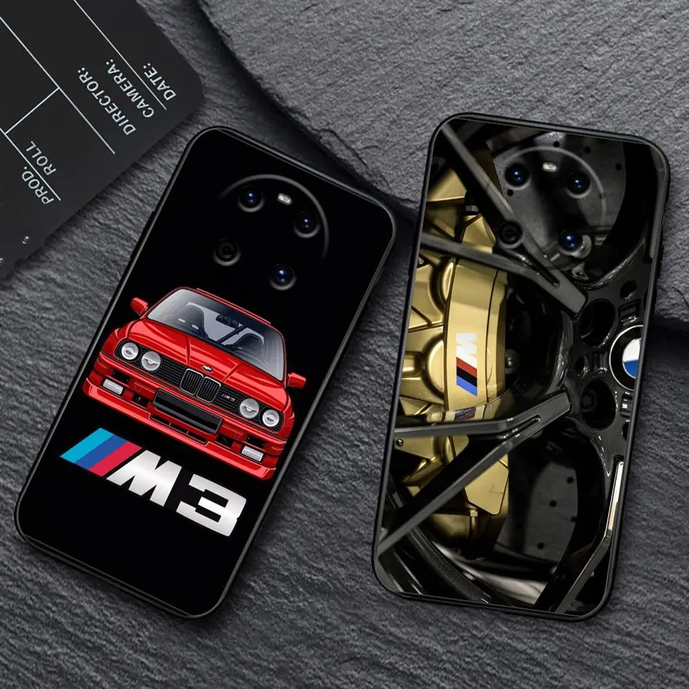 Phone Case For HUAWEI P50 P40 P30 P20 P10 P9 P8 Plus MATE 30 20 20X 10 9 Pro Lite Case Funda Coque Shell Sports Car B-BMW Wheels