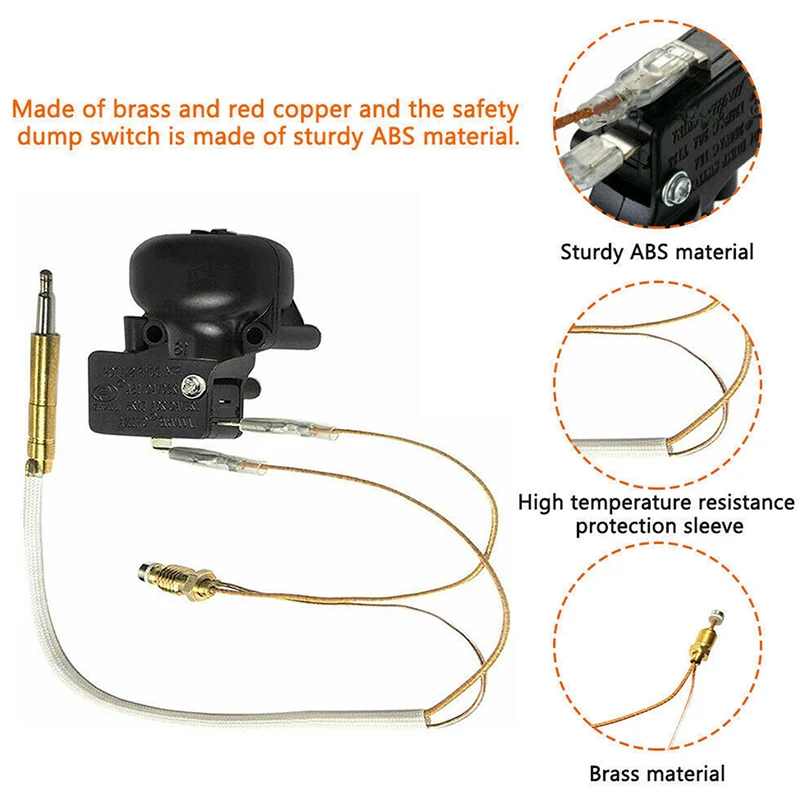

Термопары и переключатель наклона подходят для наружного обогревателя патио подходит для зимнего набора датчиков термопары