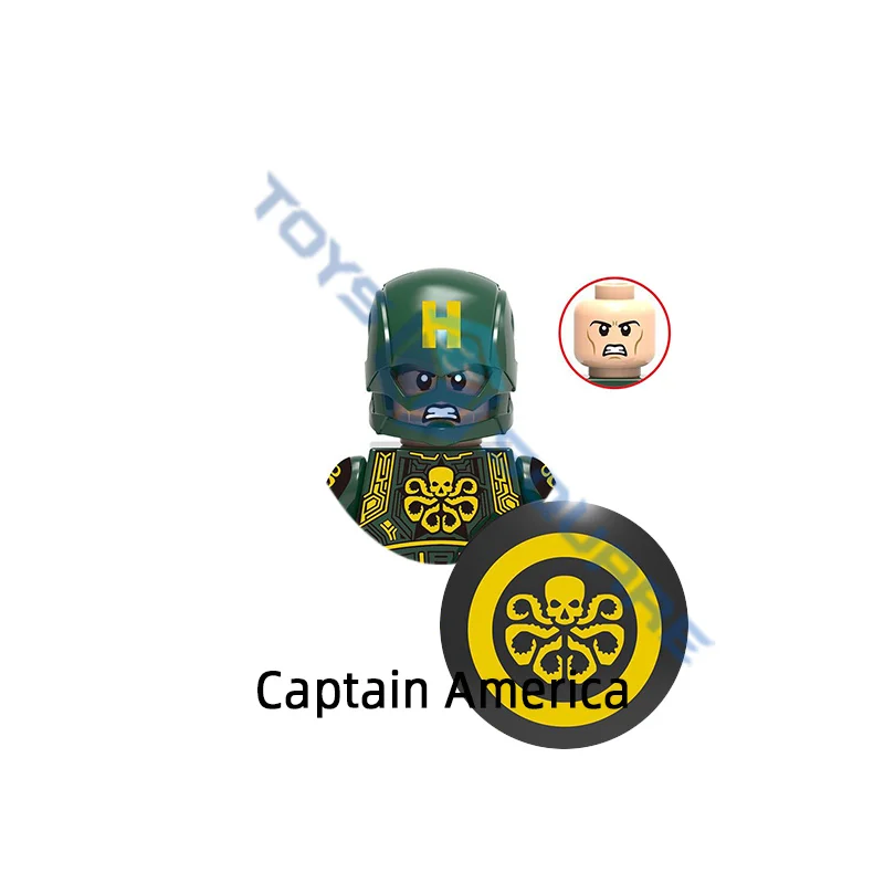 Модель Капитана Америка строительные блоки кубики MOC набор подарков игрушки для