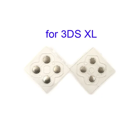 10 пар, крестовой ключ, металлическая проводящая полоса для контроллера 3DS XL LL, D-Pad, купольная застежка, печатная плата, кнопки, проводящая пленка