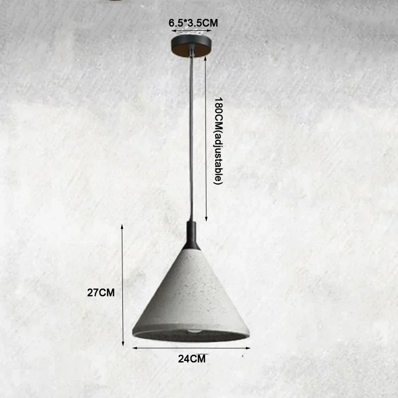 

zhiwudeng Скандинавская цементная люстра v-w-102 серая